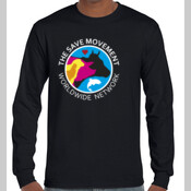 The Save Movement Unisex black long sleeve t-shirt Tolstoy 